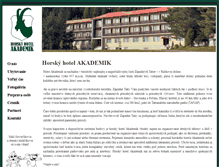 Tablet Screenshot of hotelakademik.sk